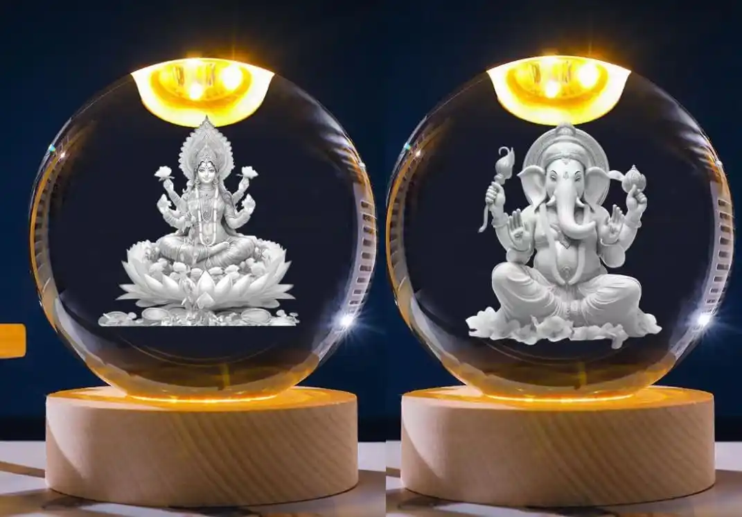 CarFrill 3D Lord Laxmi & Lord Ganesh Crystal Ball Night & Decorative Lamp.png