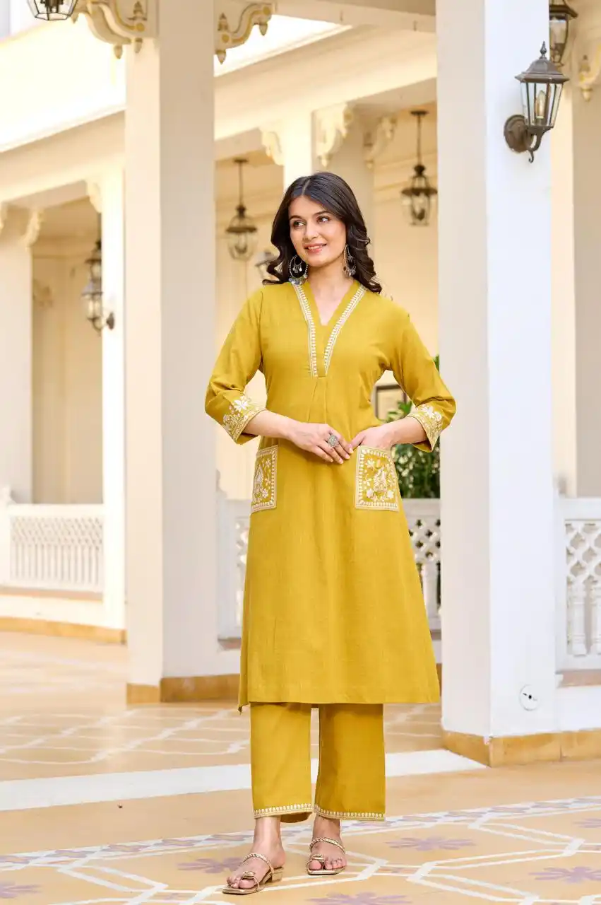 The Always Iconic Cotton Coord Set 🌟 Mustard .png