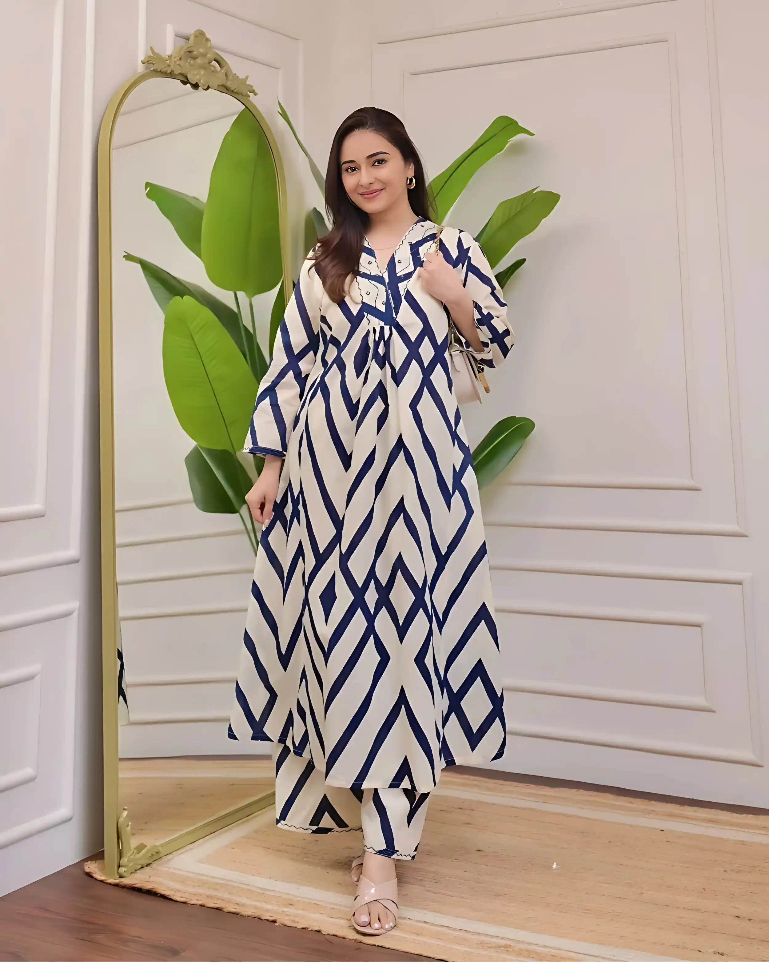 Blue ZigZag Co-ords set .png