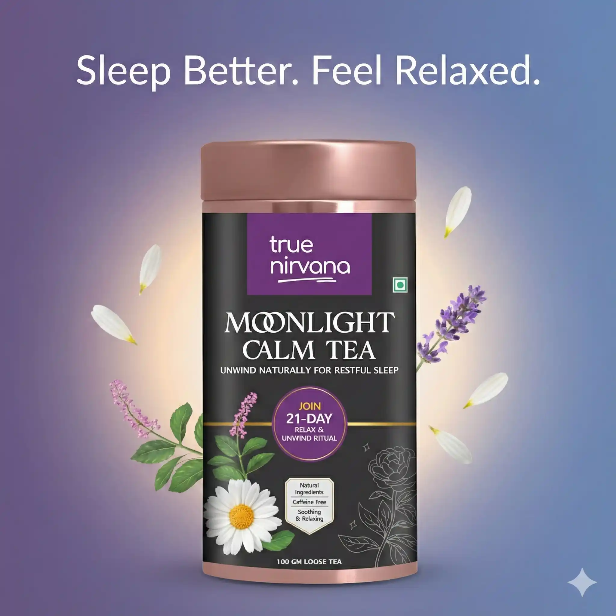 True Nirvana Moonlight Calm Tea – Ayurvedic Sleep Blend with Chamomile, Lemon Balm & Ashwagandha.png