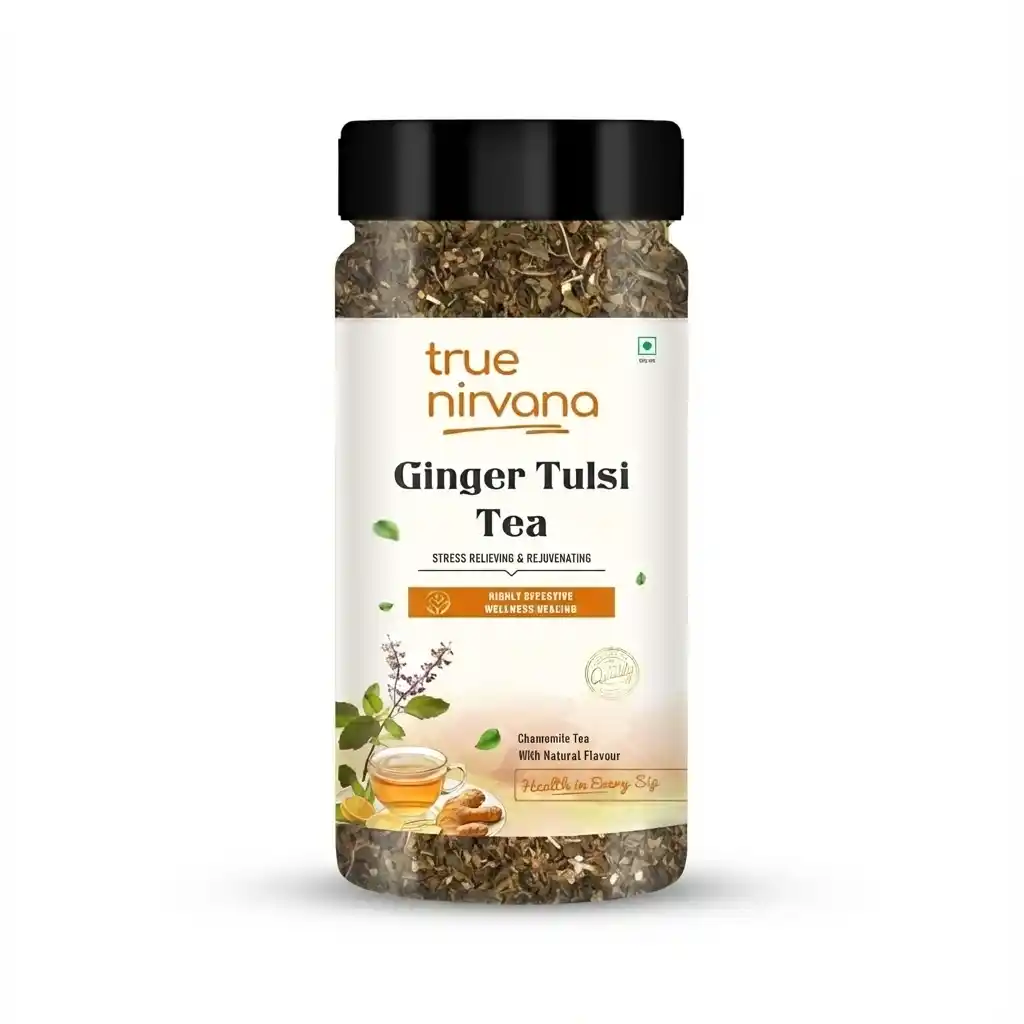 TrueNirvana Ginger Tulsi Tea - 150 gms.png