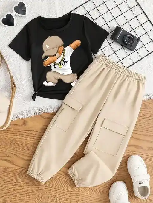 Cool Panda Cream Joggeres Trendy Top and Bottom Set For Boys.png