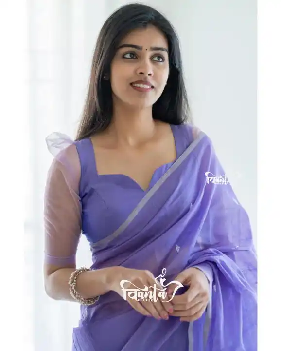 Lavendar Designer Soft Linen Cotton Silk Saree With Blouse.png