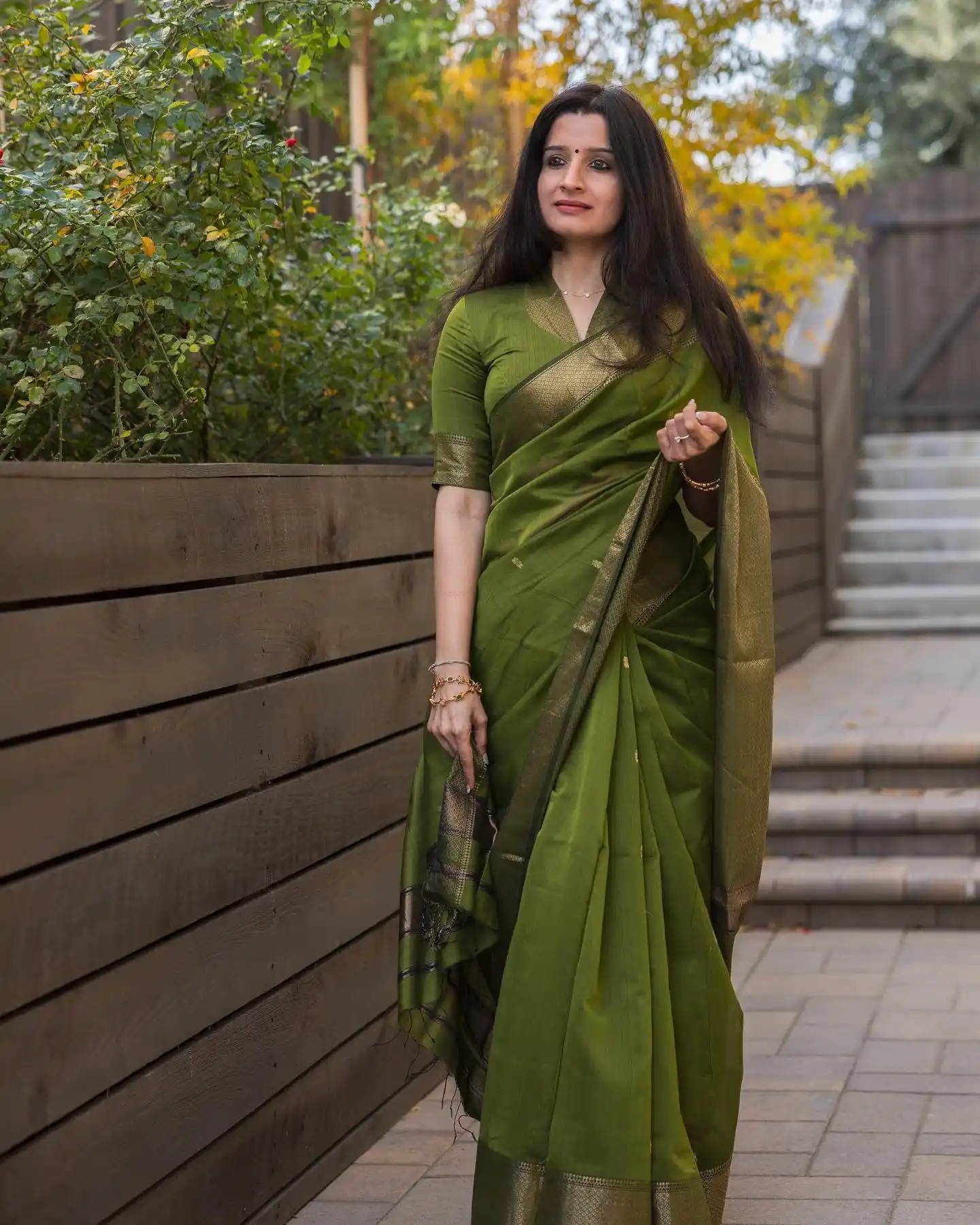 Maheswari Silk Cotton Saree - Green.png