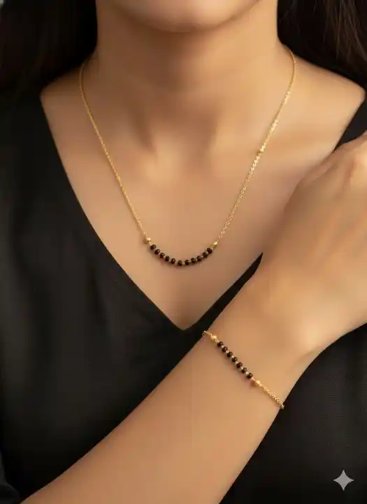Micro Gold Plated Daily Wear Black Beads Fancy Mangalsutra with Hand Mangalsutra.png