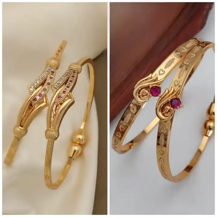 Daily Wear Diamond Studded Fancy Adjustale Kadli (Combo).png