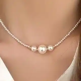 Western Casual Wear Pearl Chain Necklace.png
