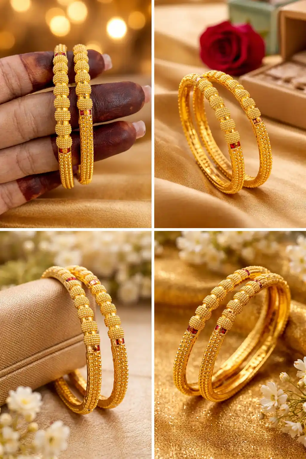 Traditional Textured Gold Kada with Ruby Accents 2 Piece.png