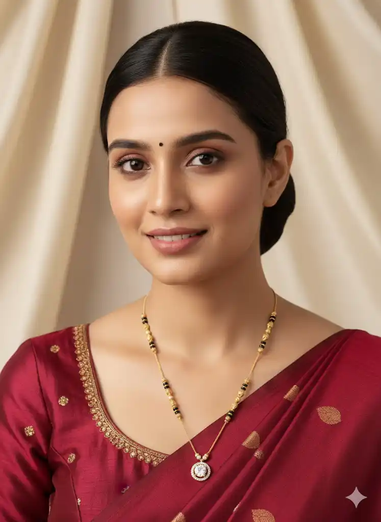 micro gold plated ad diamond studed fancy round mangalsutra.png