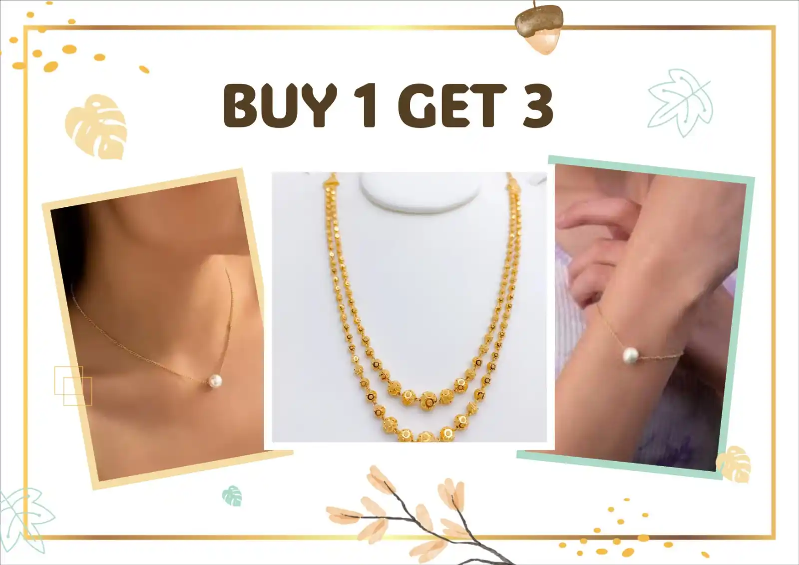 New Designer high gold plated 2 layer chain with 2 free gifts.png