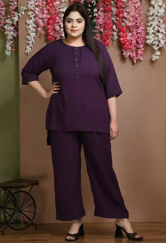 Purple Short kurta set.png