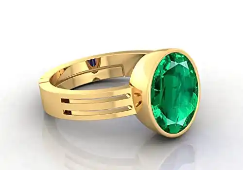 Panna (Emerald) Original Stone Adjustable gold Ring For Men And Women With Lab Certified .png