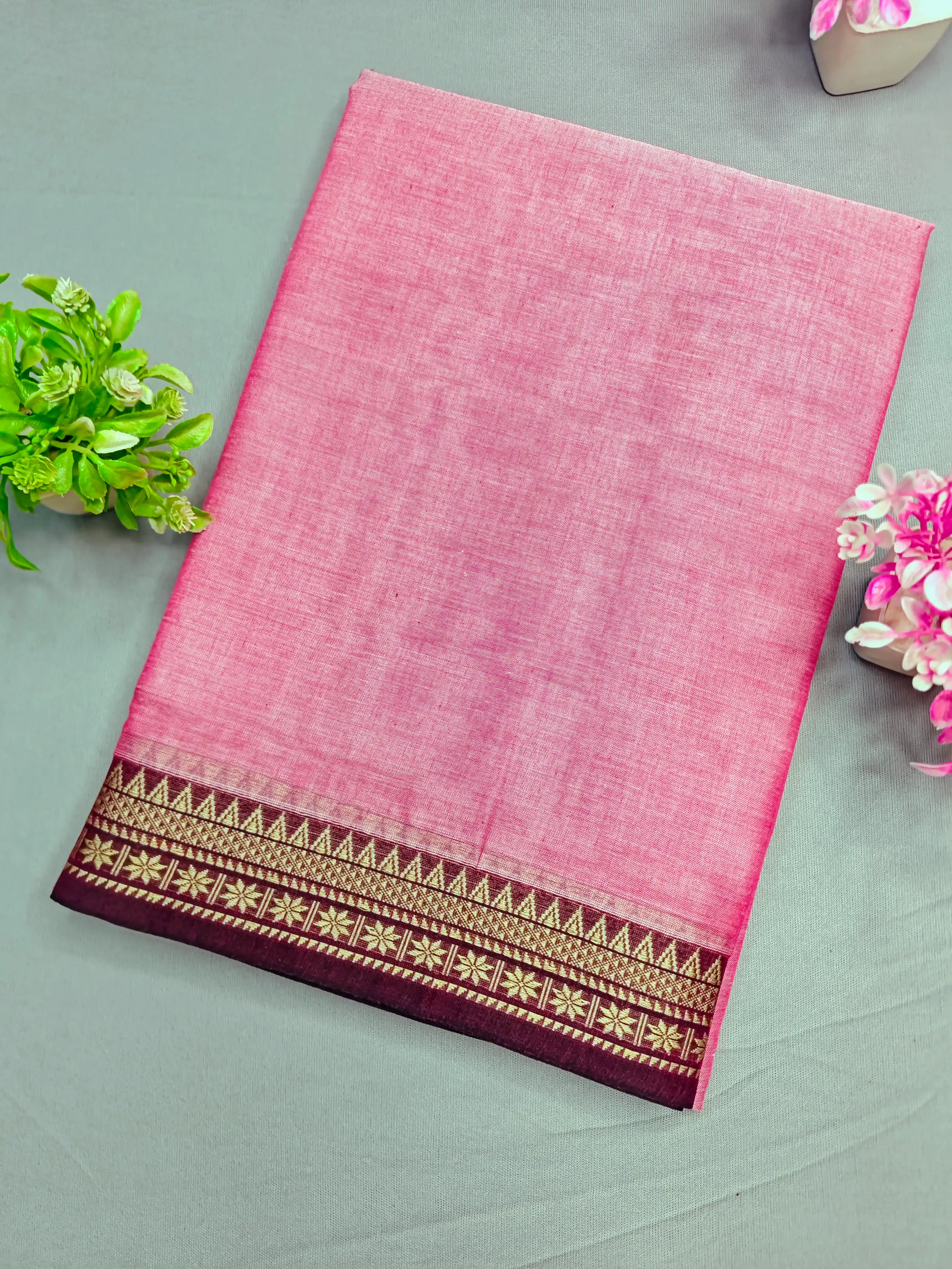 Grey Pure Cotton Premium & Elegant Saree For Women.png