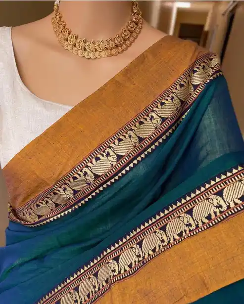 Rama Green  Naraynpet Pure Cotton Saree.png