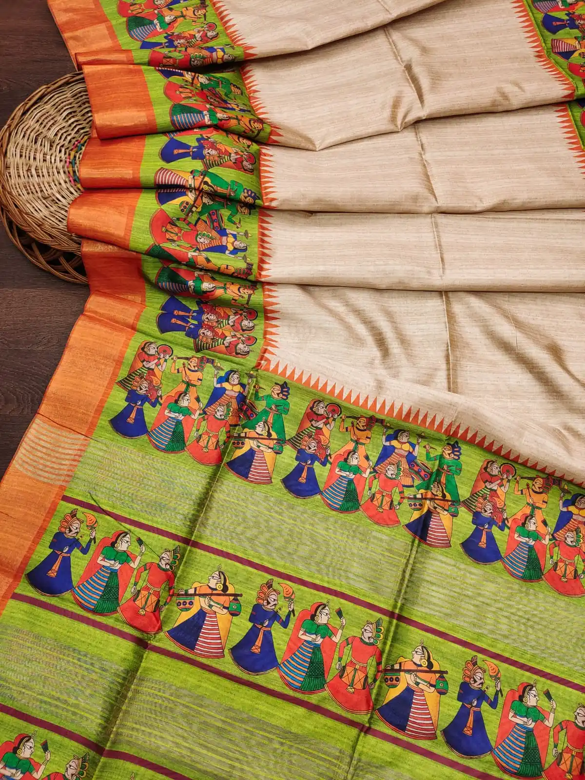 ORANGE - Tussar Silk Kalamkari Saree.png