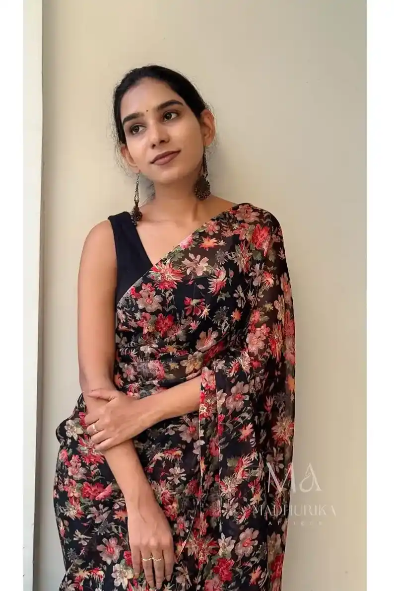 Midnight Scarlet Saree In flower all over Saree.png