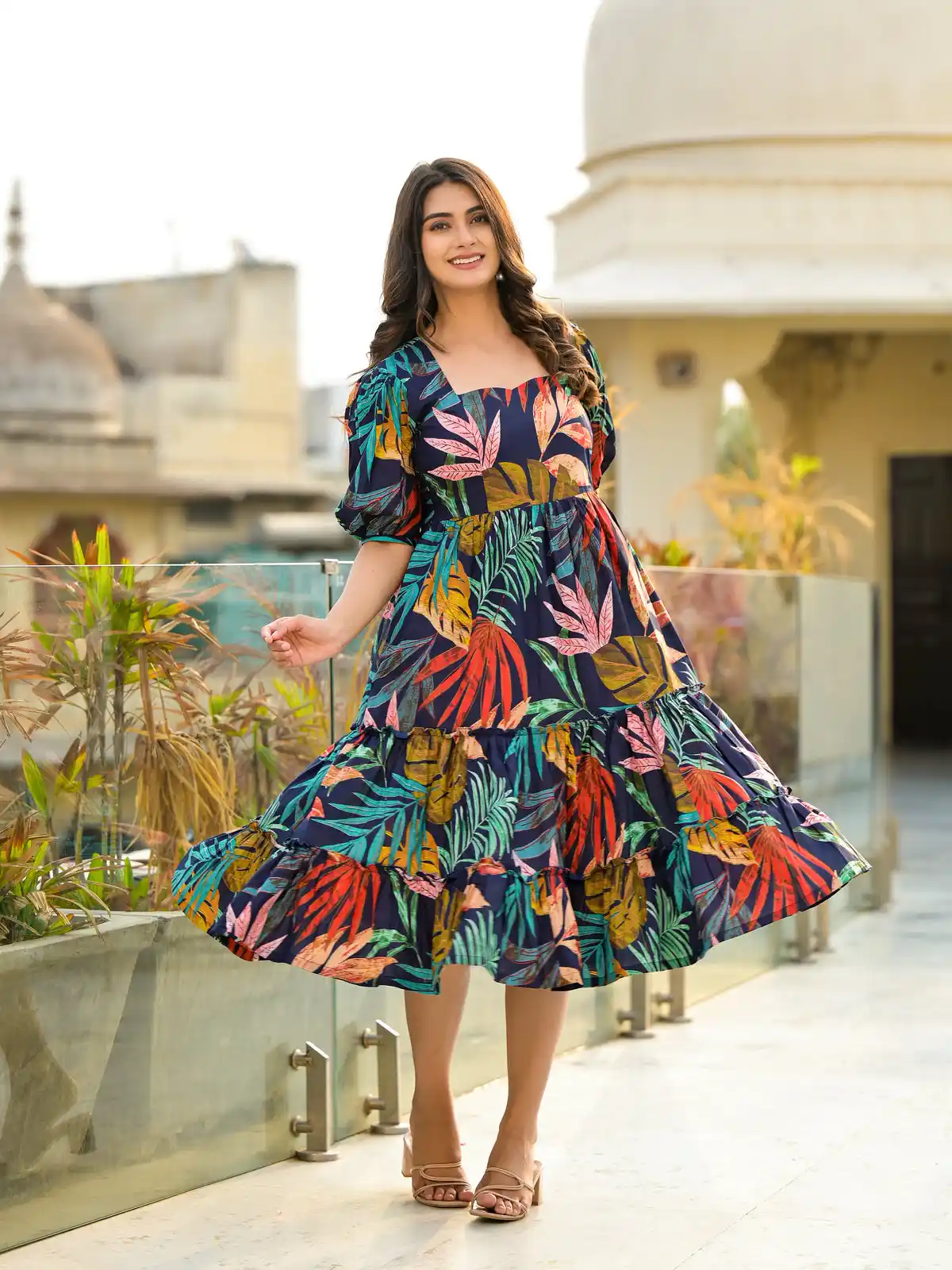 Blue Paradise Midi Dress.png