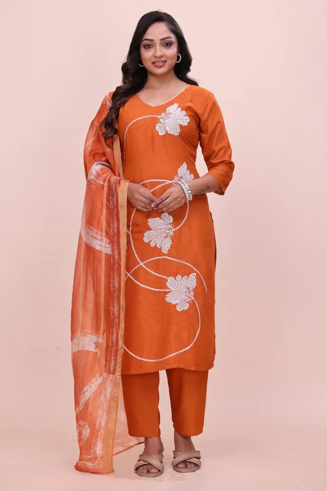 Sunset Bloom Kurta Pant Dupatta Set.png