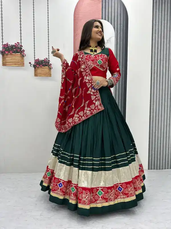Digital patola print traditional lehenga choli .png