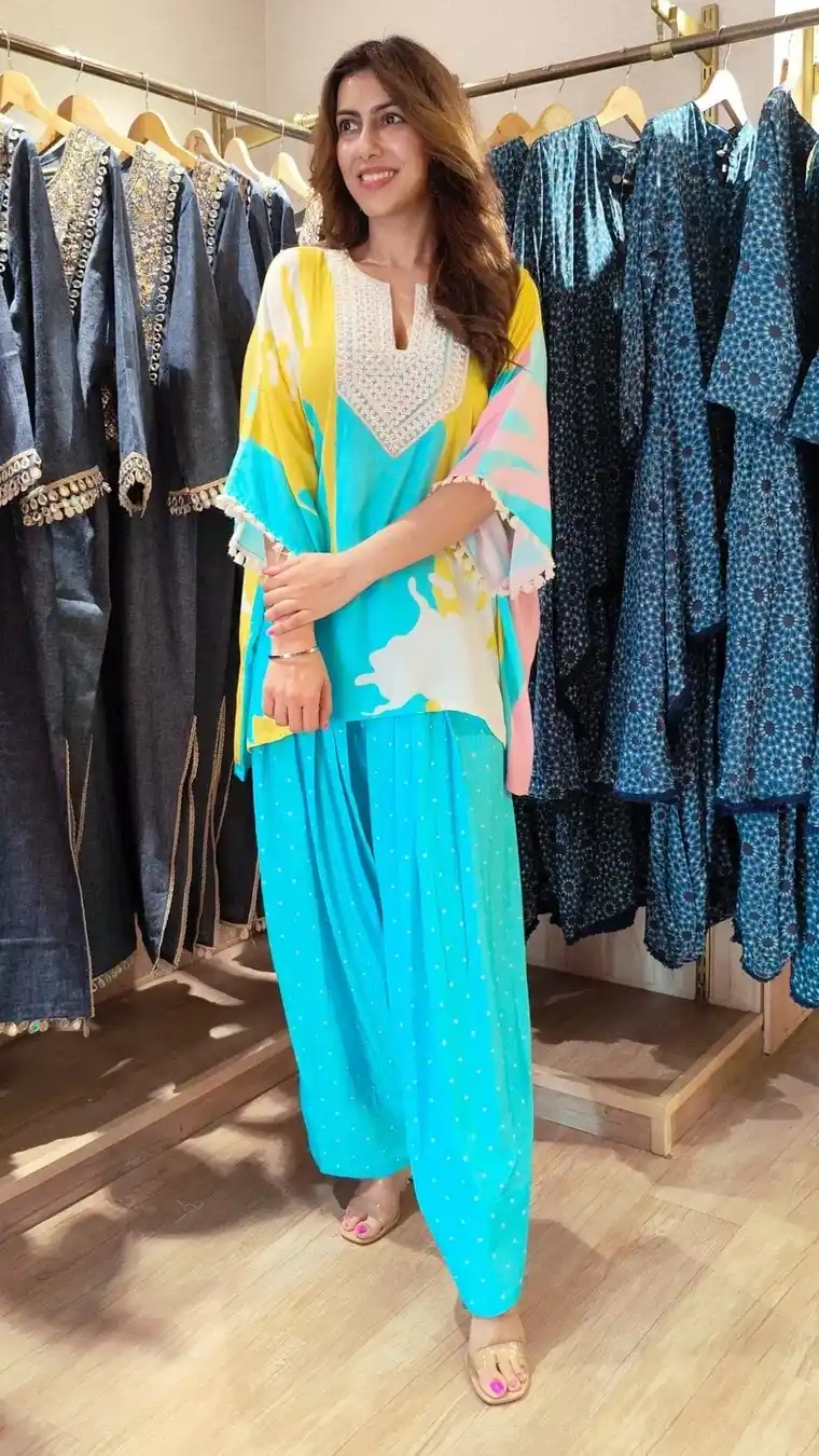Blue Yellow Kaftan With Farshi Salwar.png