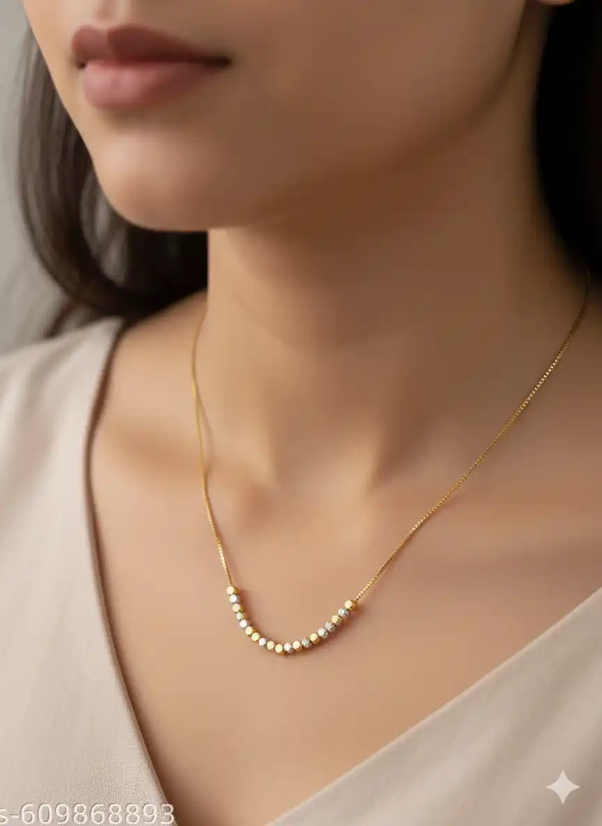 micro gold plated dual tone square design fancy delicate daily wear chain.png