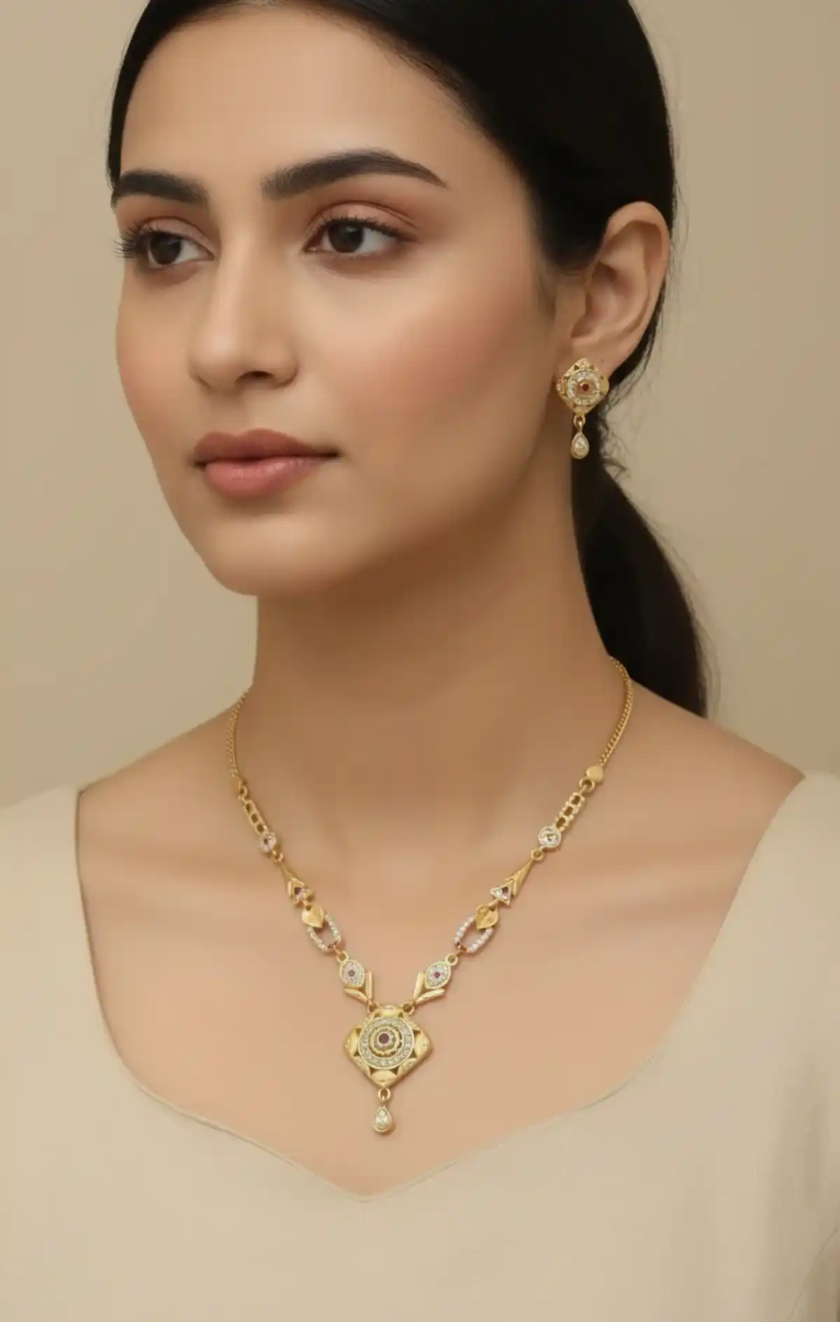 Royal Gold-Plated AD Diamond Studded Fancy Necklace Set.png