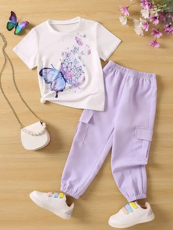 Butterfly Printed Top & Bottom For The Girls & Boy.png