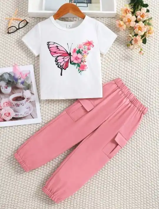 Butterfly Printed Top & Bottom For The Girls & Boys.png
