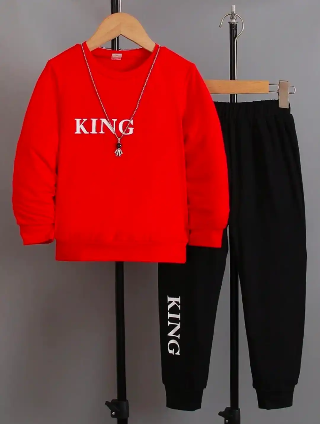 King Printed Top Bottom for Girls and Boys .png