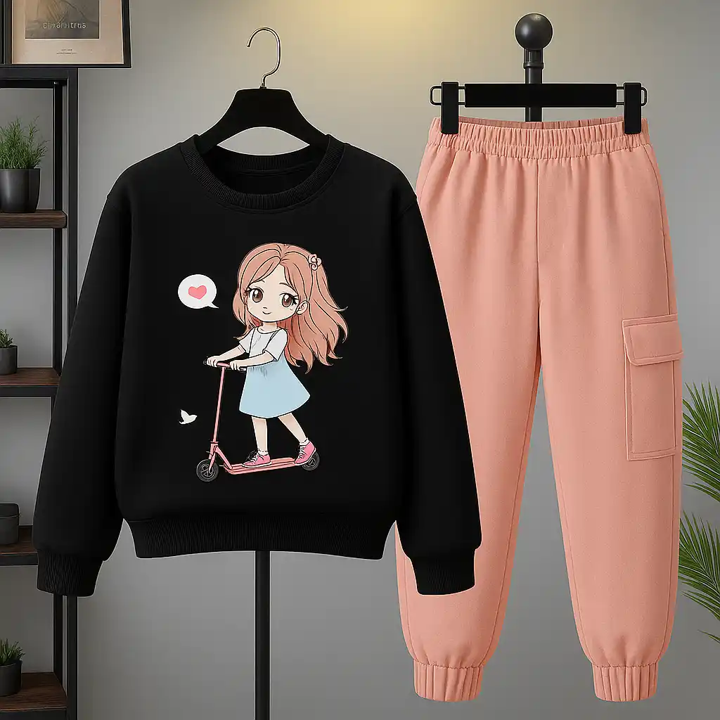 Skating Girl Printed Top & Bottom For Girls & Boys.png