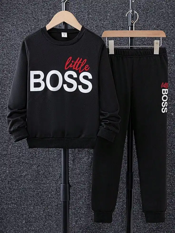 Little Boss Printed Top Bottom set for Boys and Girls.png