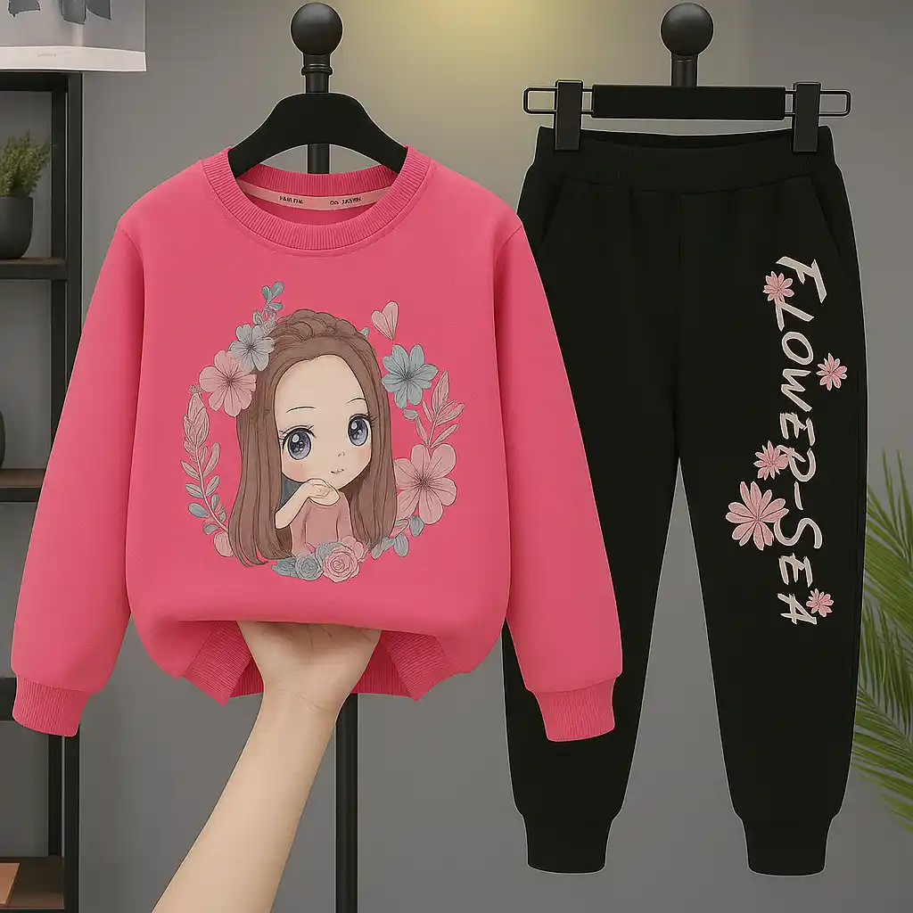 Flower Ring Printed Top Bottom set for Girls.png