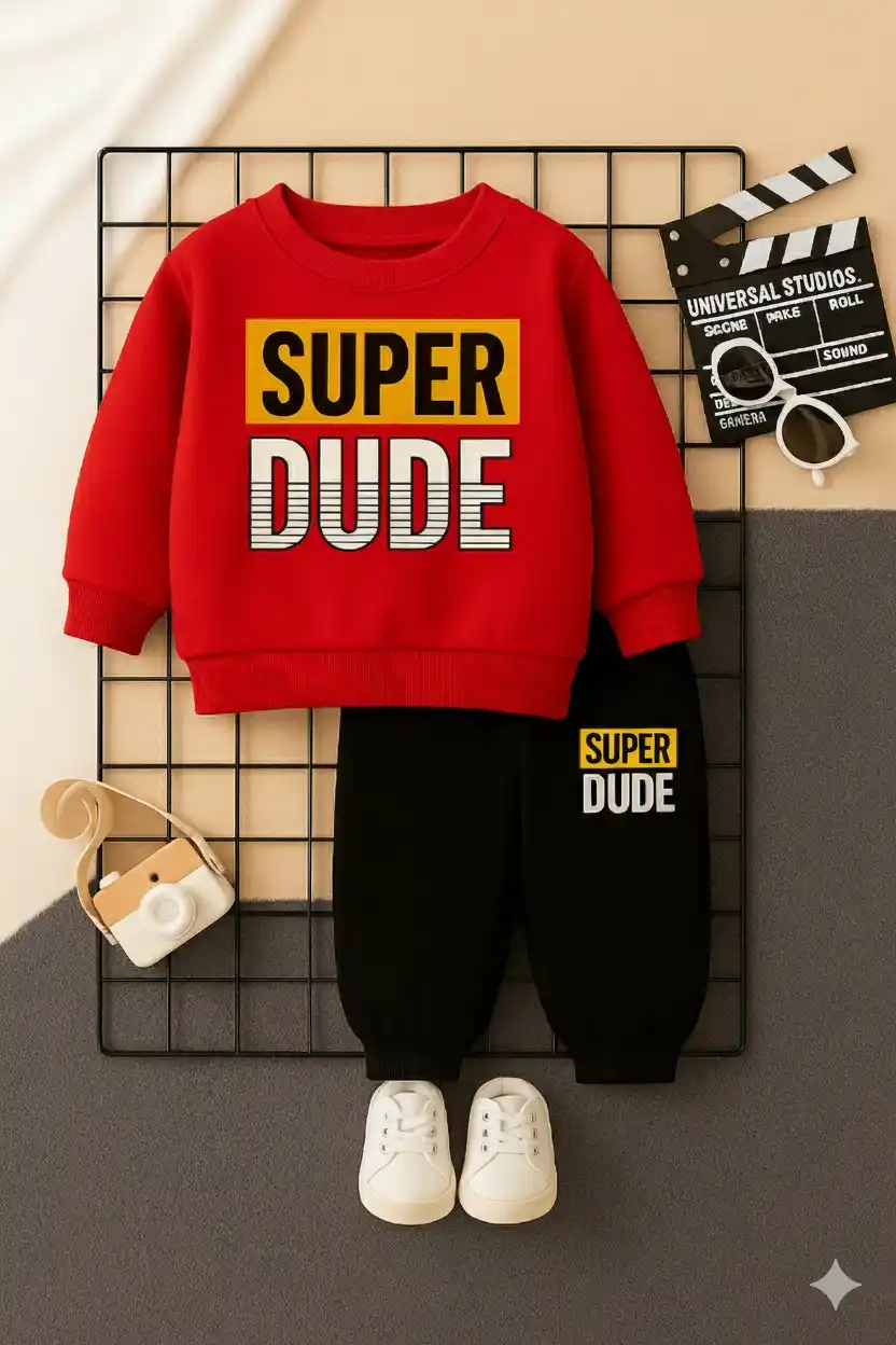 Super Dude Printed Top Bottom set for Boys and Girls.png