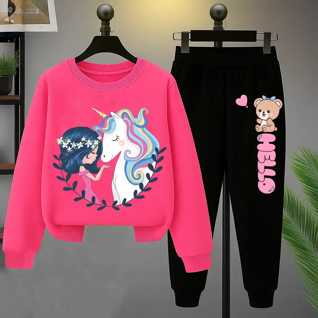 Hello Girls Printed Top Bottom set for Girls.png