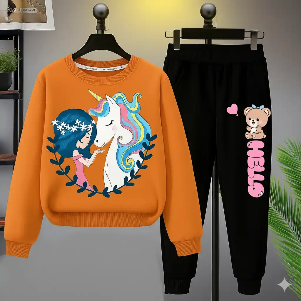 Hello Girls Printed Top Bottom set for Girls.png