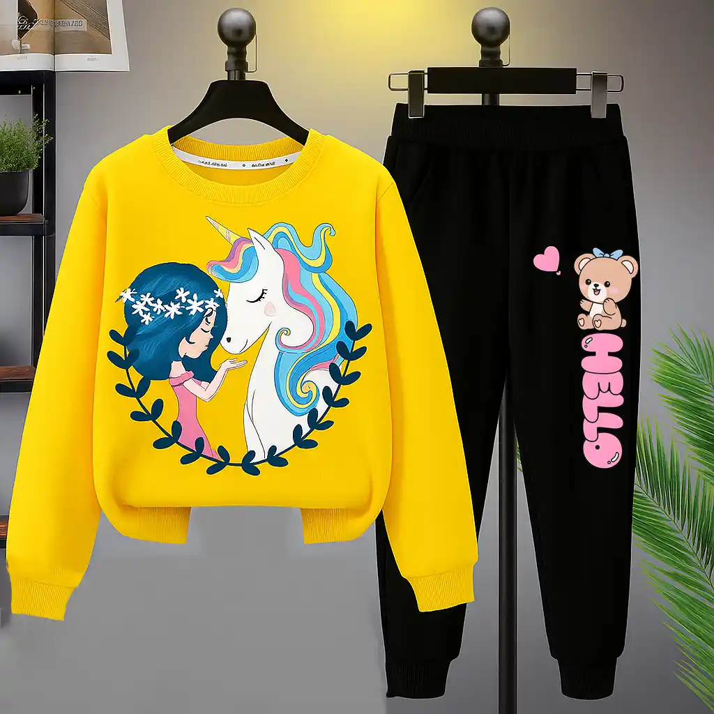 Hello Girls Printed Top Bottom set for Girls.png