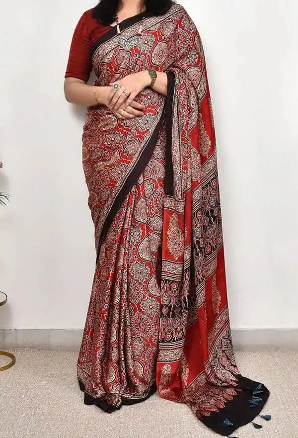 Ajrakh Modal Silk Saree.png
