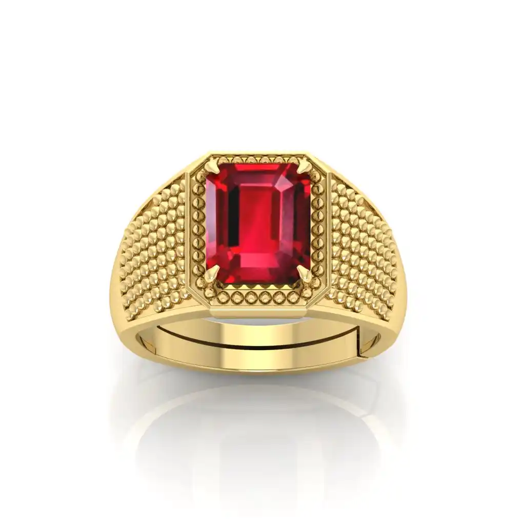 Elegant Ruby Stone Ring – Men & Women Collection.png