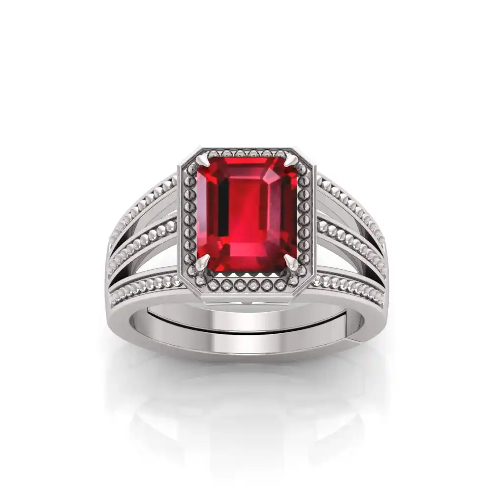 Elegant Ruby Stone Ring – Men & Women Collection.png