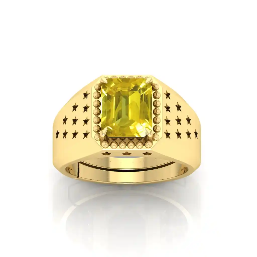 Premium Yellow Sapphire Stone Pendant | Unisex Elegant Daily Wear Jewelry.png