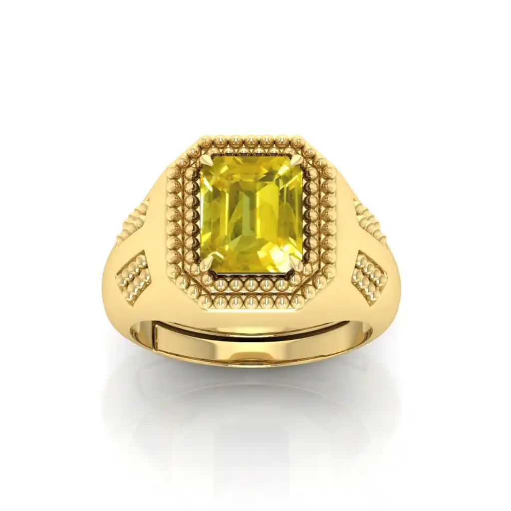 Premium Yellow Sapphire Stone Pendant | Unisex Elegant Daily Wear Jewelry.png