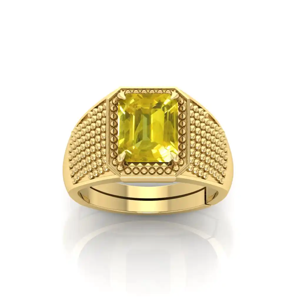 Premium Yellow Sapphire Stone Pendant | Unisex Elegant Daily Wear Jewelry.png