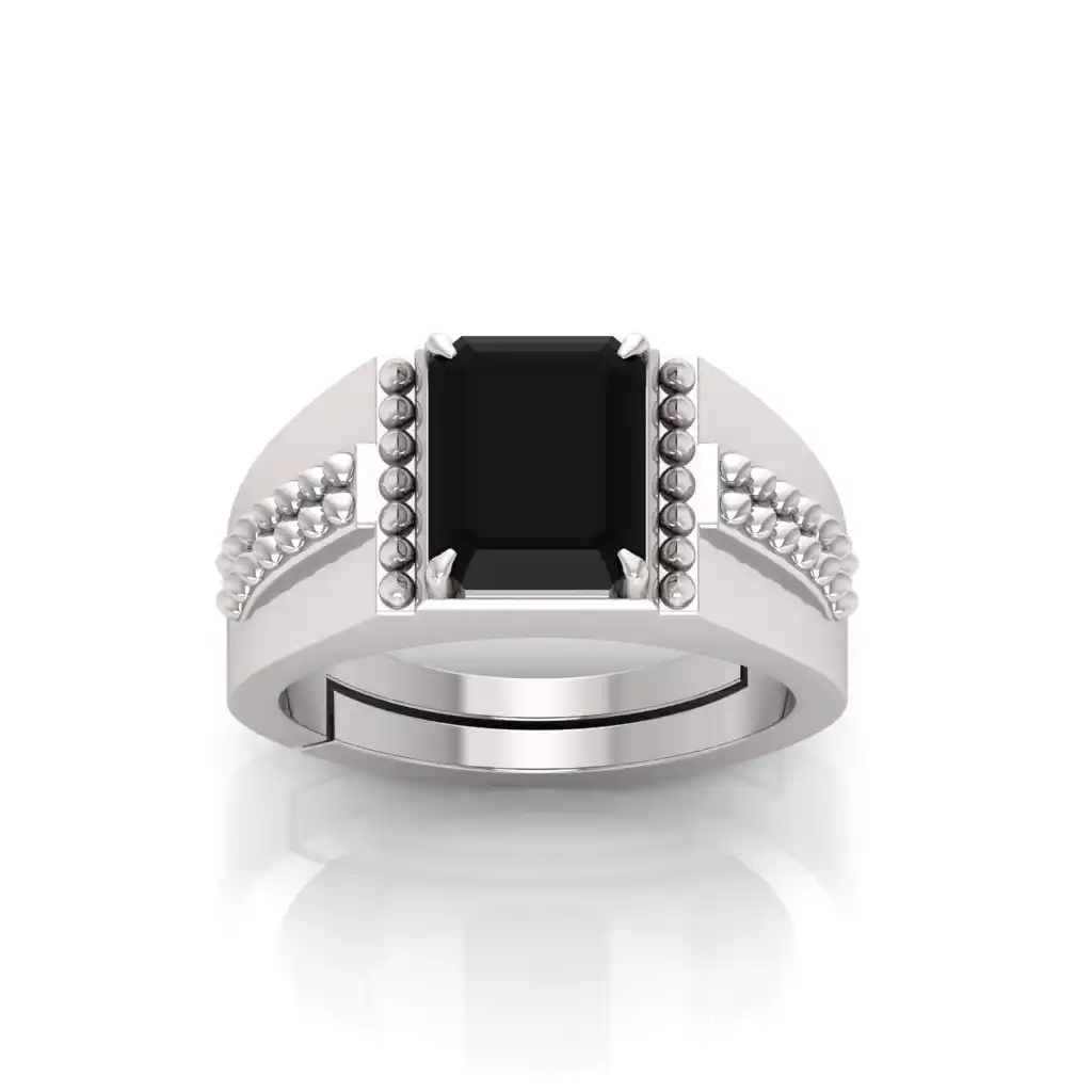 Classic Black Hakik Stone Unisex Ring.png