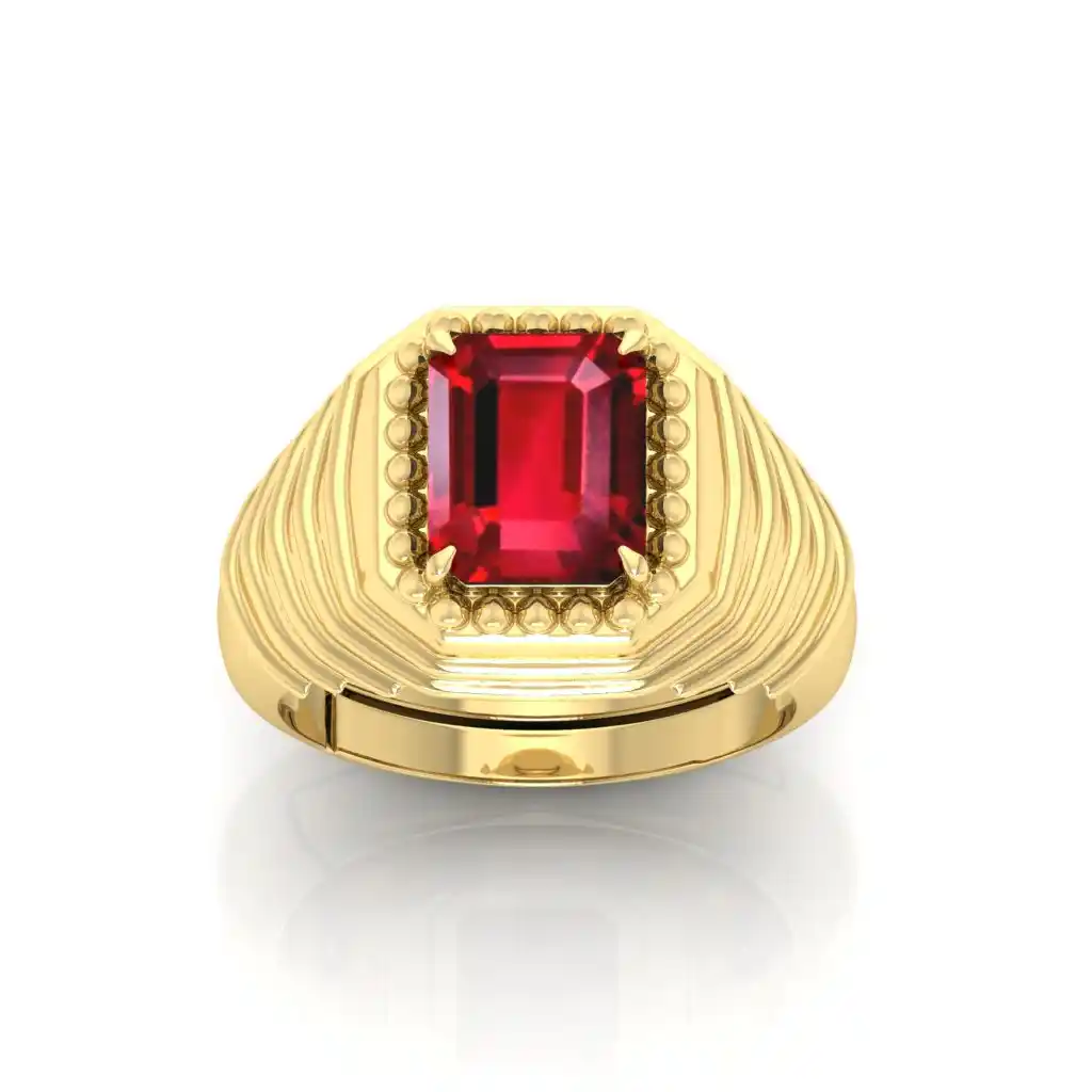 Elegant Ruby Stone Ring – Men & Women Collection.png