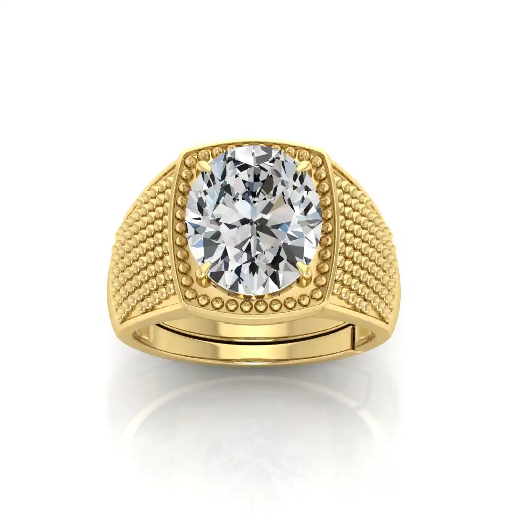 Elegant Zircon Solitaire Ring for Men & Women | Classic Sparkle Design.png