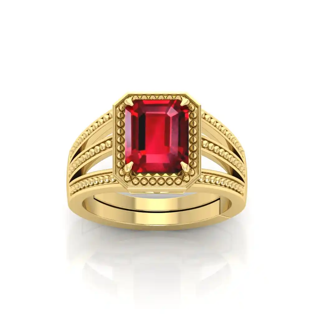 Elegant Ruby Stone Ring – Men & Women Collection.png