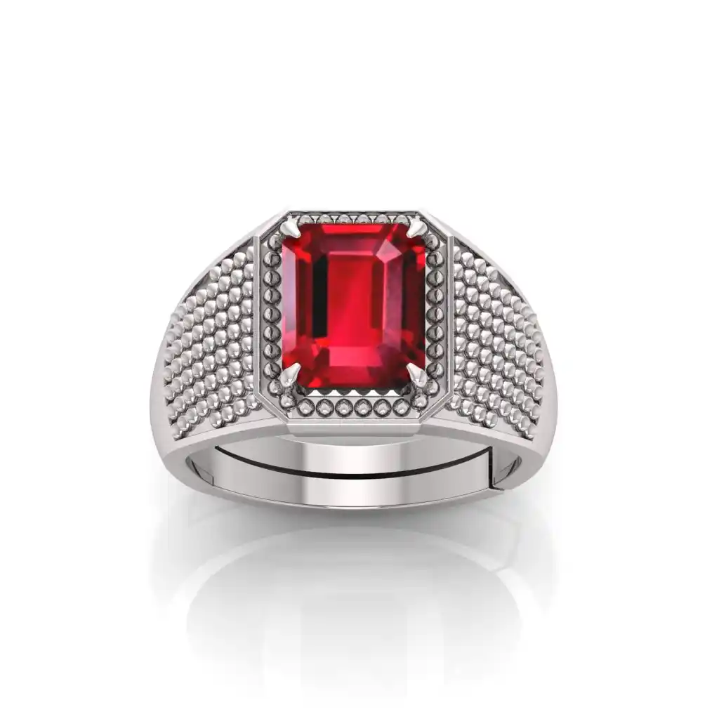 Elegant Ruby Stone Ring – Men & Women Collection.png