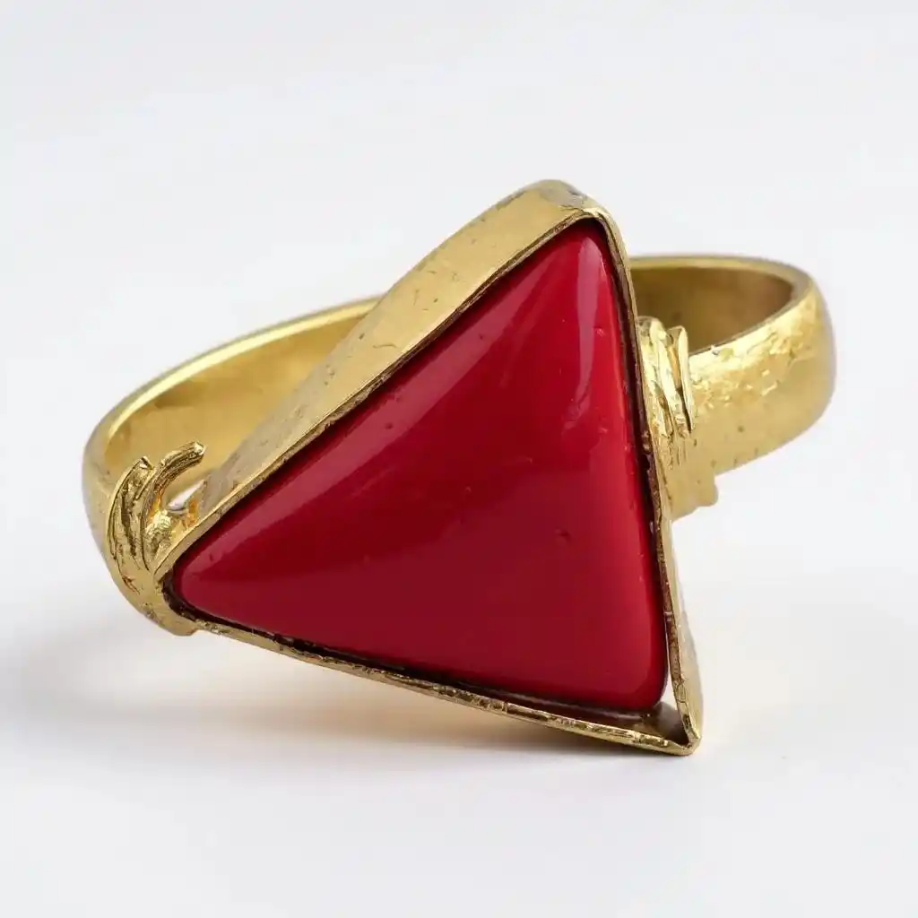 Bold Moonga (Red Coral) Statement Ring for Men & Women | Premium Unisex Gemstone Jewelry.png