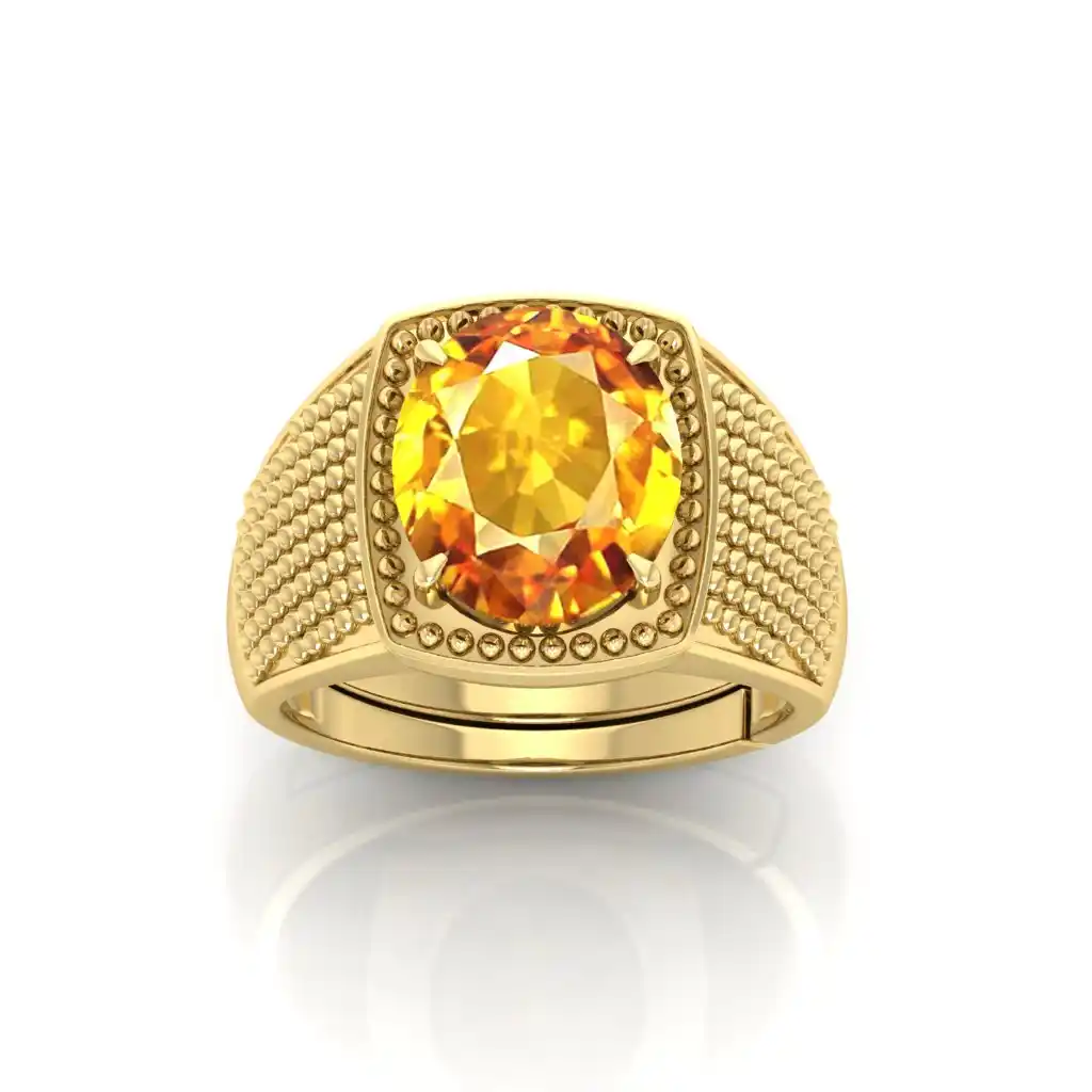 Premium Yellow Sapphire Stone Pendant | Unisex Elegant Daily Wear Jewelry.png