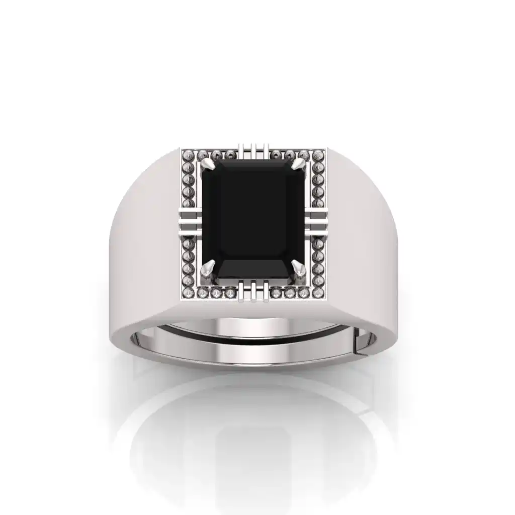 Classic Black Hakik Stone Unisex Ring.png